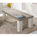 Table basse contemporaine rectangulaire coloris chêne beige/mélèze Samos I