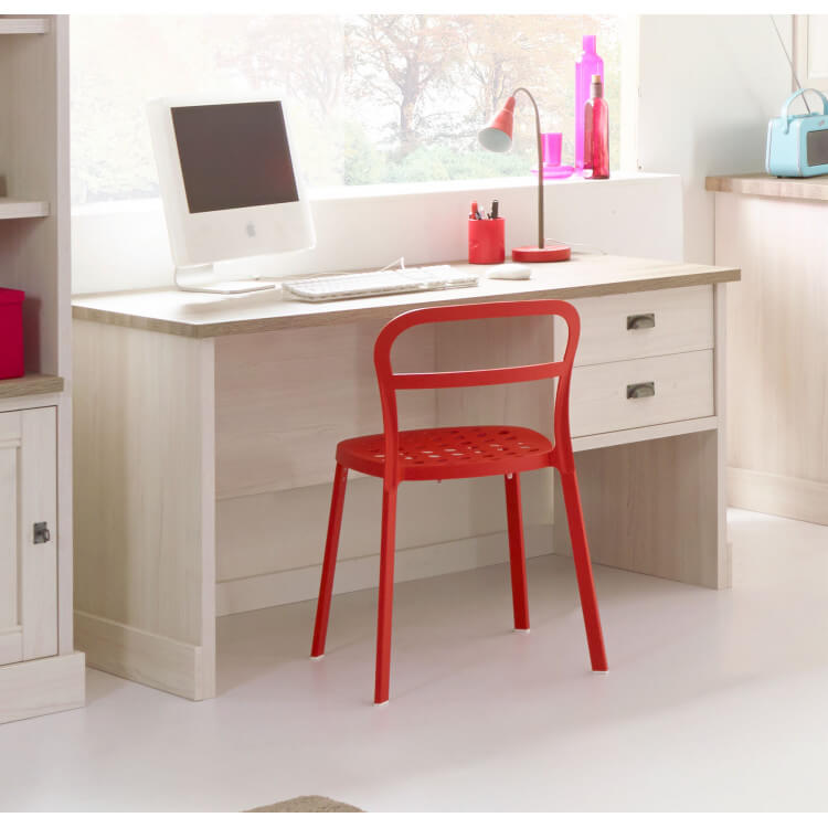 Bureau enfant contemporain beige cristal/mélèze Syria