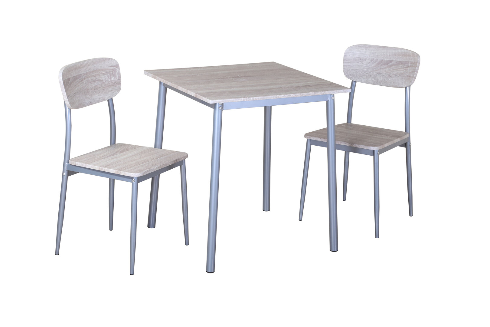 Ensemble table et 2 chaises contemporain coloris chêne sonoma Aveyron