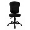 Chaise de bureau contemporaine en tissu noir Louane