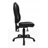 Chaise de bureau contemporaine en tissu noir Louane