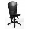 Chaise de bureau contemporaine en tissu noir Louane