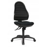 Chaise de bureau contemporaine en tissu noir Skate