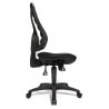 Chaise de bureau contemporaine en tissu noir Skate