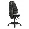 Chaise de bureau contemporaine en tissu noir Skate