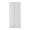 Armoire contemporaine 2 portes blanc alpin Florida