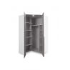 Armoire d'angle contemporaine blanc alpin Florida