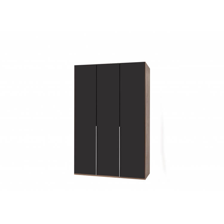 Armoire contemporaine 3 portes noyer/lave Monalisa Armoire contemporaine 3 portes noyer/lave Monalisa