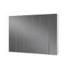 Armoire design 6 portes blanc alpin/verre gris Tony