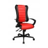 Fauteuil de bureau design en PU rouge Jamaique