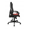 Fauteuil de bureau design en PU rouge Jamaique