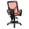 Chaise de bureau contemporaine en tissu orange Zumba