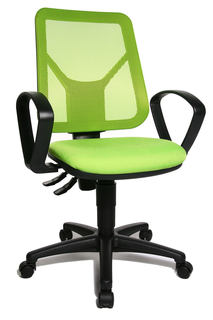 Chaise de bureau contemporaine en tissu vert Zumba