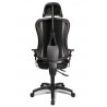 Fauteuil de bureau design en PU noir et gris Rumba