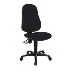 Chaise de bureau contemporaine en tissu noir Maldive