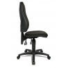 Chaise de bureau contemporaine en tissu noir Maldive