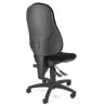 Chaise de bureau contemporaine en tissu noir Maldive