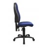 Chaise de bureau contemporaine en tissu bleu Baleares