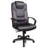 Fauteuil de direction contemporain en microfibre anthracite Caraibes