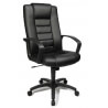 Fauteuil de direction contemporain en PU noir Canarie