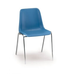 Chaise visisteur classique en PVC bleu Sierra