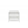 Meuble de rangement contemporain blanc mat 2 portes Sophiane