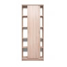 Armoire contemporaine portes coulissantes 74 cm chêne clair Niels