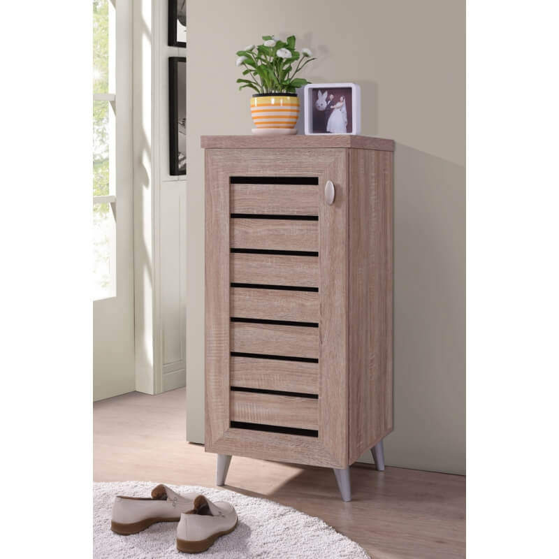 Meuble de rangement contemporain 60 cm chêne clair Océane Matelpro