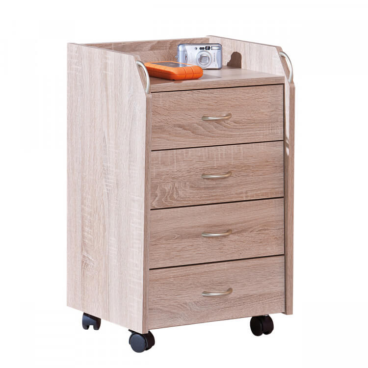 Caisson de bureau contemporain chêne clair Jorgio