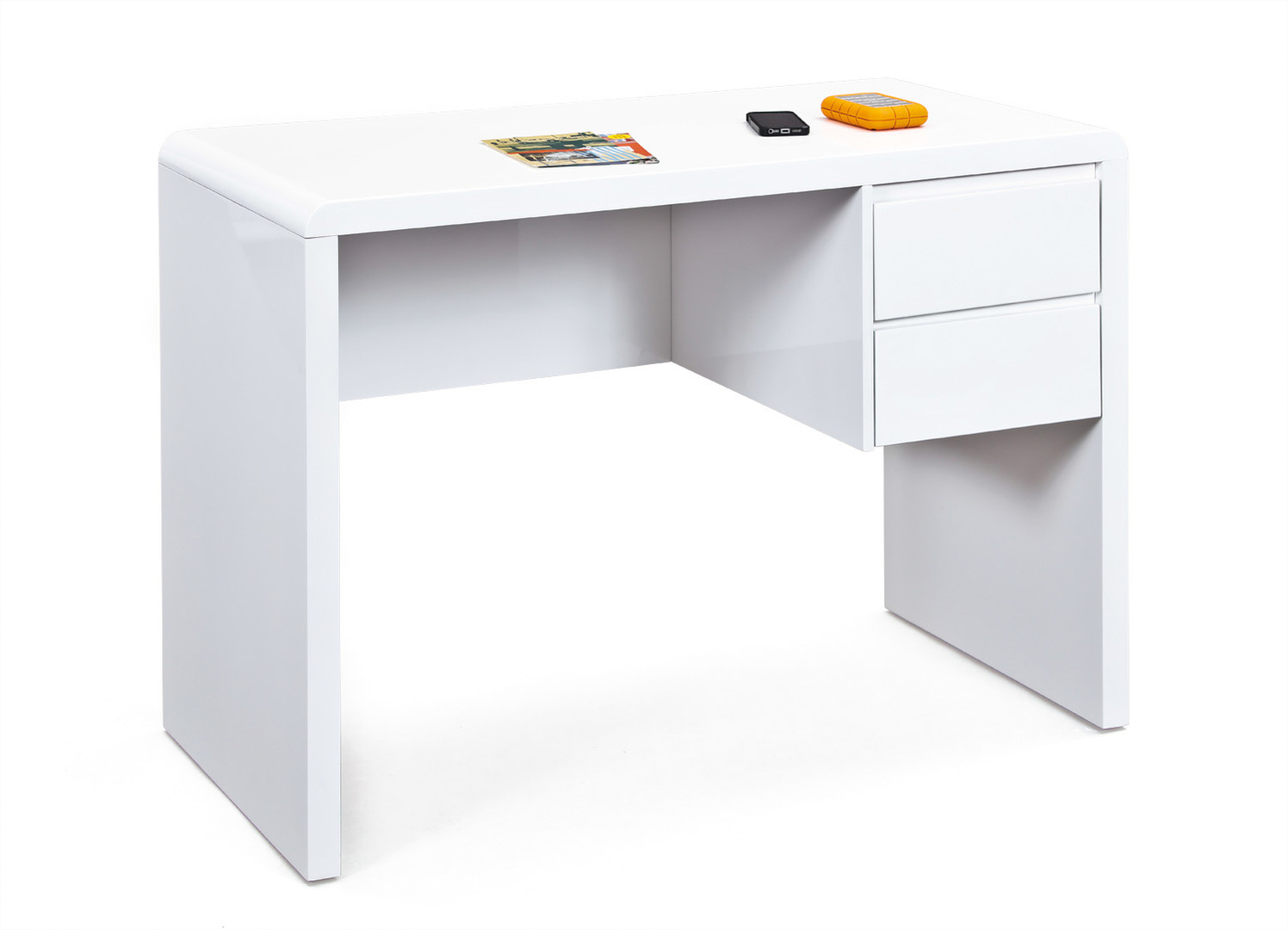 Bureau Design Abstracta Overtime – Blanc, Métal/bois, 1 Tiroir, Occasion