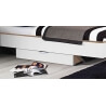 Tiroir de lit contemporain chêne clair/blanc Gregoria