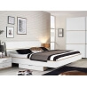 Tiroir de lit contemporain chêne clair/blanc Gregoria