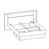 Lit adulte contemporain noyer/lave Atila