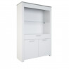 Vaisselier/argentier contemporain blanc perle/gris Torento