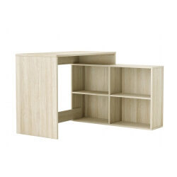 Bureau d'angle contemporain chêne clair Hember