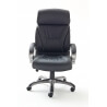 Fauteuil de direction design en PU noir Coben