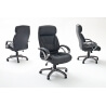 Fauteuil de direction design en PU noir Coben