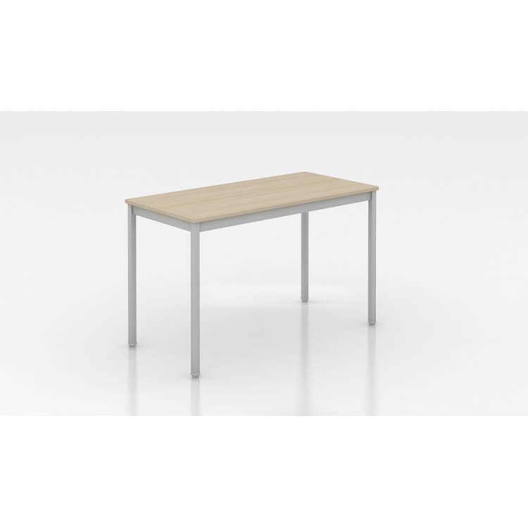 Table de réunion métal et bois chêne moyen profondeur 60 cm Aurore