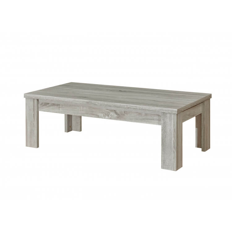Table basse contemporaine coloris chêne gris Vigo