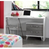 Bureau enfant contemporain blanc/gris Betty