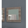 Miroir de salle à manger carré coloris chêne Saphir