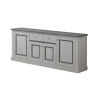 Buffet/bahut contemporain chêne clair/gris béton Emmanuelle