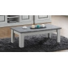 Table basse contemporaine chêne clair/gris béton Emmanuelle