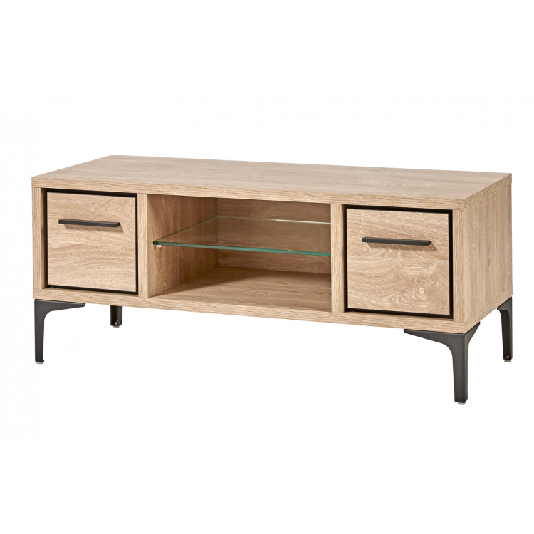 Meuble TV design 107 cm chêne canberra Montego
