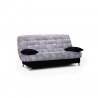 Banquette clic-clac noir/imprimé floral Yourie