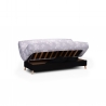 Banquette clic-clac noir/imprimé floral Yourie