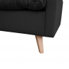Canapé d'angle fixe réversible contemporain 216 cm en tissu anthracite Carole