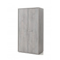 Armoire enfant contemporaine 102 cm chêne grisé Victoria