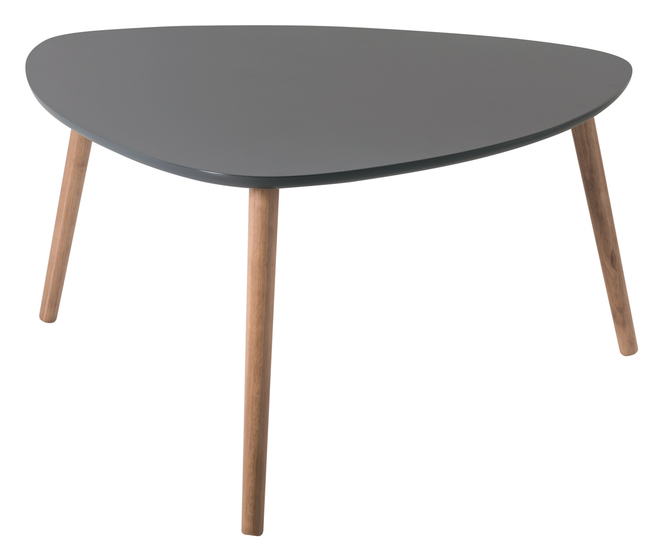 Table basse triangulaire contemporaine grise en bois Chloe Matelpro