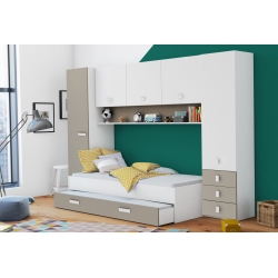 Lit enfant contemporain avec environnement blanc/argile Tenessee